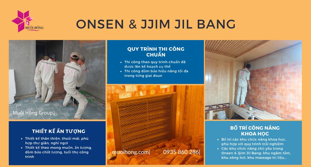 Thi công Onsen Jjim Jil Bang chuẩn sao