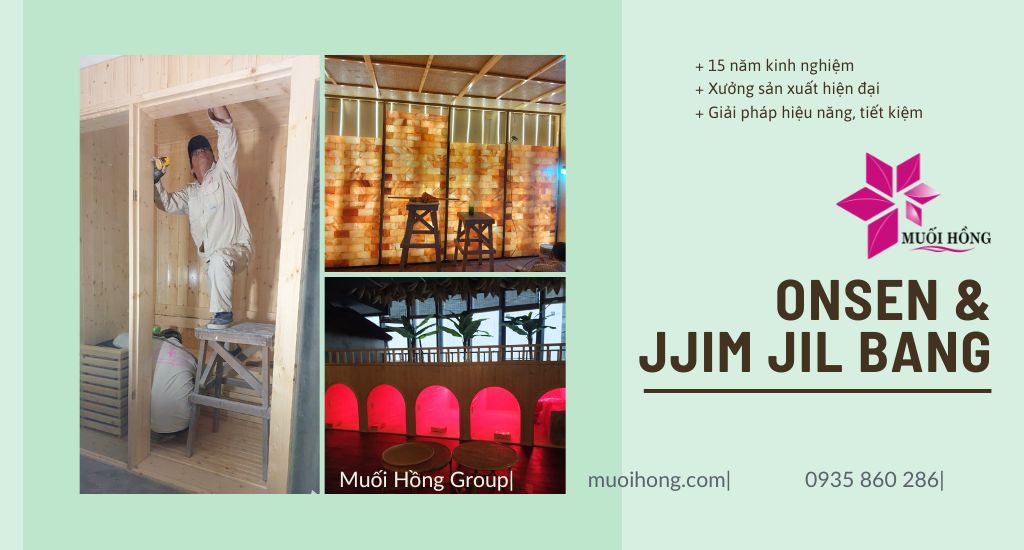 Lắp đặt spa đá muối Onsen Jjim Jil Bang