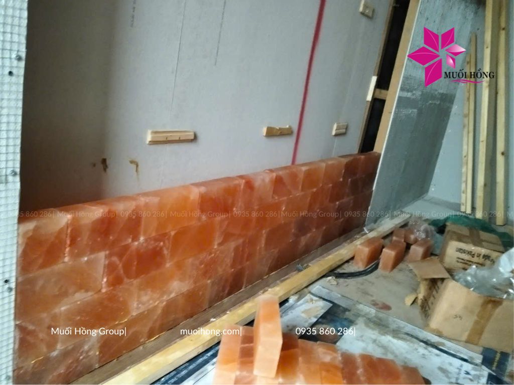 Thi công phòng xông hơi đá muối hồng ngoại