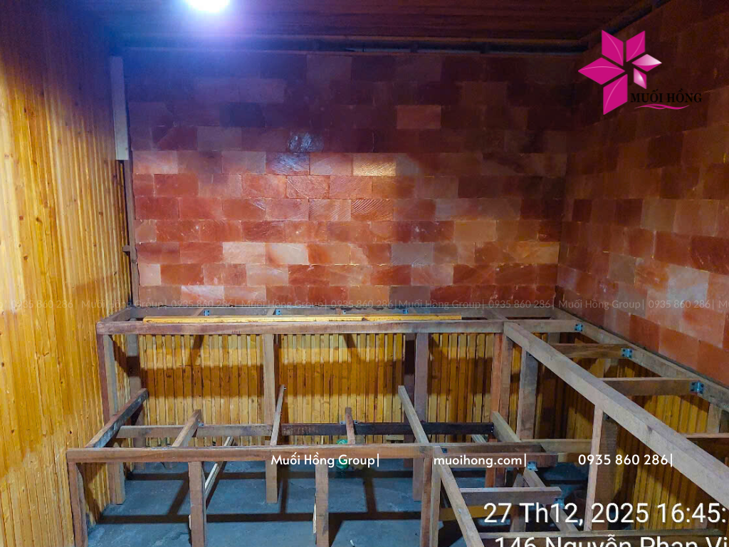 Thi công spa đá muối Himalaya