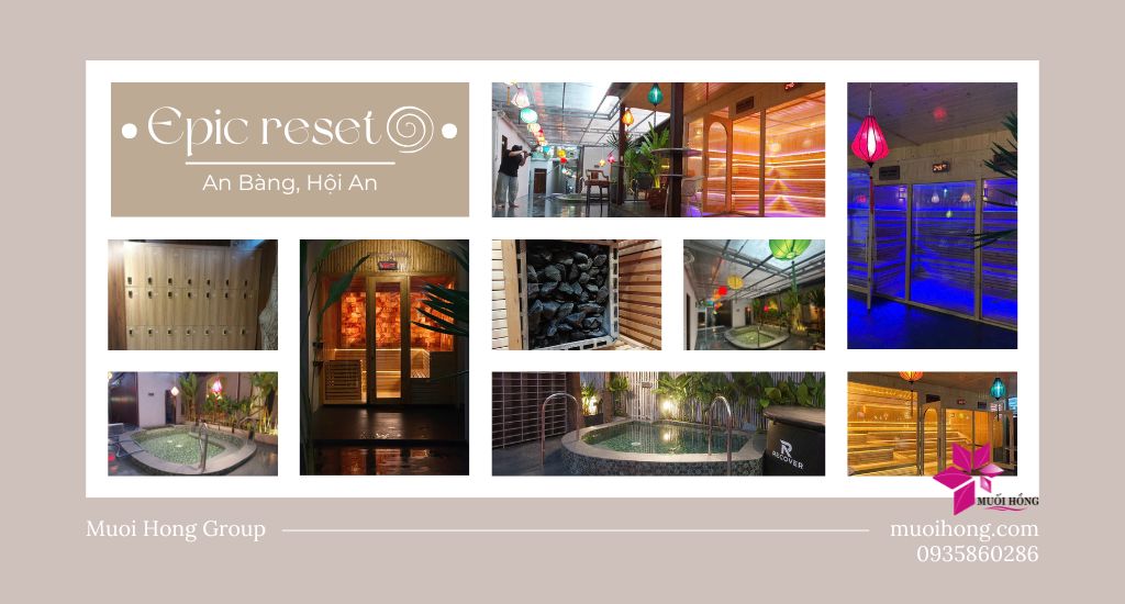 Thiết kế thi công phòng xông đá muối Epic Reset