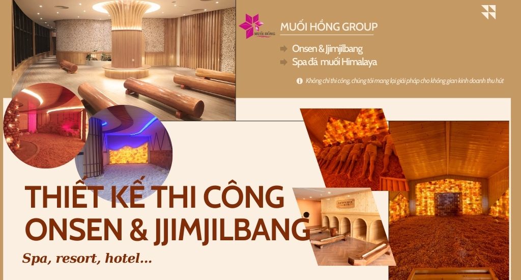 Thi công spa đá muối hồng ngoại