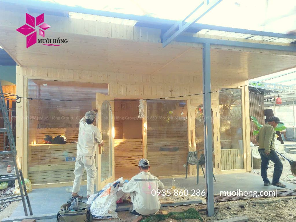 Thi công phòng xông hơi Trí Nguyên Nha Trang